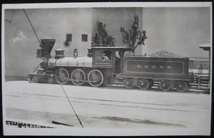 Baltimore and Ohio Railroad "Thatcher Perkins" No. 117 Locomotive RPPC Postcard - Picture 1 of 2