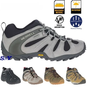 Merrell Men's Waterproof Shock Absorbing Moisture Wicking Hiking Leather Shoes - Picture 1 of 50