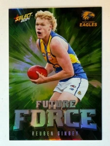 2024 Select AFL Green Future Force FFG82 RUBEN GINBEY WEST COAST 100/195 - Imagen 1 de 3