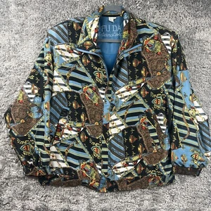 FUDA International Jacke Damen Large Seide Vintage Bomber - Bild 1 von 8