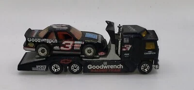 DALE EARNHARDT CAR AND HAULER FROM 1991 MATCHBOX. SAYS 1991 CHAMPION ON HAULER.  - Image 1 of 4