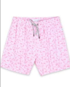Baúl de baño vintage de verano de voleibol lavado rosa flamencos para hombre XXL NUEVO CON ETIQUETAS - Imagen 1 de 17