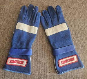 Authentic 70s Vintage SIMPSON Car Racing Pro Driving Cycle Gloves Antique RARE🏁 - Foto 1 di 9