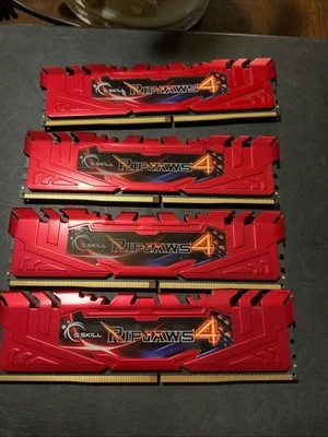 G.SKILL Ripjaws 4 DDR4 RAM 2400 CL 15-15-15-35 1 20v - Image 1 of 2