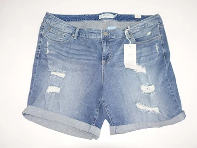 Pantalones cortos de mezclilla para mujer Torrid Northshore Destroyed talla 22 nuevos con etiquetas azul Jean 22W Foto 1 de 4