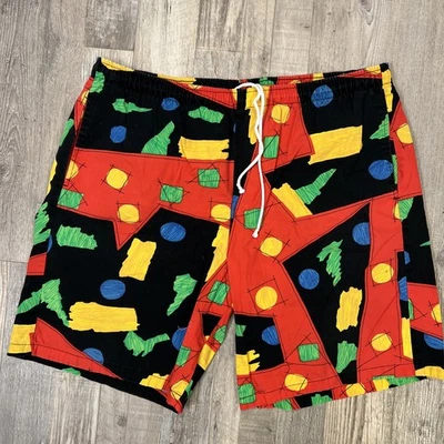 Pantalones Cortos de Tabla Jams Original Línea de Surf Hombres L Playa Hawaiano Cordón De Colección LEER Foto 1 de 4