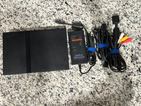 Sony Playstation PS2 Slim Console with OEM Cables. Tested. Works Great. Clean