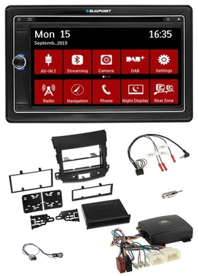 Blaupunkt Lenkrad DAB TMC 2DIN USB Bluetooth Navigation für Mitsubishi Outlander - Bild 1 von 4
