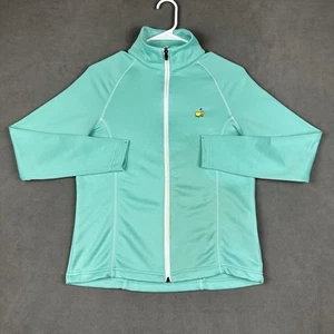 Magnolia Lane Tech Masters Jacket Womens Medium Green Active Golf 1/4 Zip FAIR - Picture 1 of 19