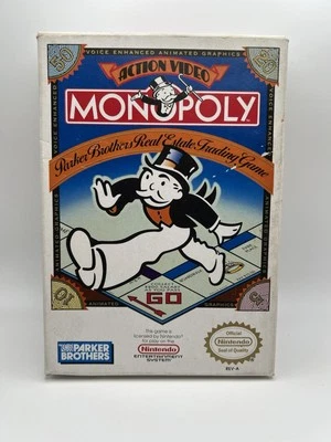 Monopoly (Nintendo NES) CIB Complete /w Manual & Poster NICE TESTED WORKS - Image 1 of 4