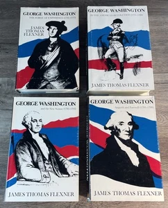 George Washington, 4 Vol set James Thomas Flexner Dust Jacket - Excellent - Picture 1 of 14