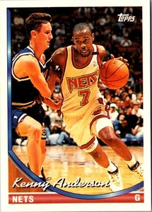 1993 Topps Kenny Anderson #222 New Jersey Nets Basketball Card - Picture 1 of 2