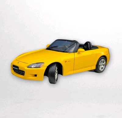 Figura Diecast Autoart Escala 1/18 Modelo Coche 73209 Honda S2000 Metal Amarillo Foto 1 de 4