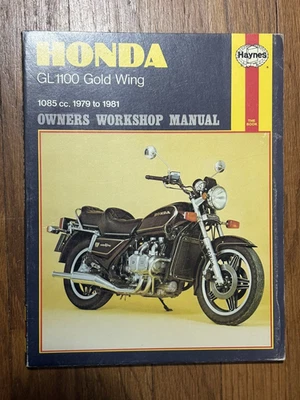 Manual de taller del propietario Haynes Honda GL-1100 Goldwing 1979-1981 con póster pintado Foto 1 de 3