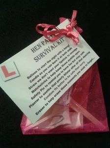HEN PARTY Survival Kit A Fun NOVELTY Little GIFT Bride to Be Hens Wedding - Picture 1 of 2