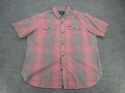 Rocawear Shirt Mens 2XL Multicolor Plaid Short Sleeve Button Up Pocket Adult XXL - Image 1 of 4