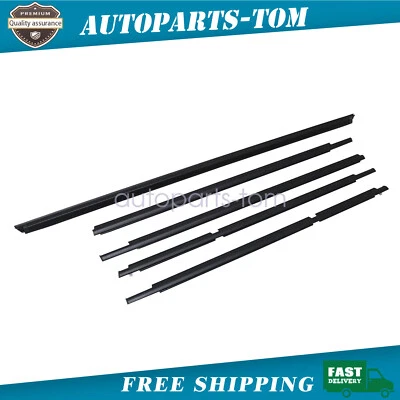 Outer Door Window Weatherstrip Seal Belt 5PCS Kit For Toyota 4Runner 2003-2009 - Image 1 of 4