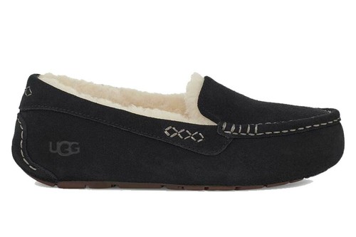 NUOVO UGG 3312 Mocassino invernale donna Ansley casual comodo nero