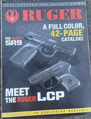 2008 RUGER CATALOG AND BUYER'S GUIDE RIFLES SHOTGUNS PISTOLS REVOLVERS HUNTING 8 - Image 1 of 4