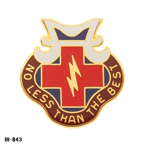 US Army DUI Pin ~ MEDDAC Fort Monmouth "No Less Than The Best" Vanguard USA NEW - Picture 1 of 1