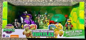 Nickelodeon Teenage Mutant Ninja Turtles Half Shell Heroes TMNT BATTLE PACK Set - Picture 1 of 5