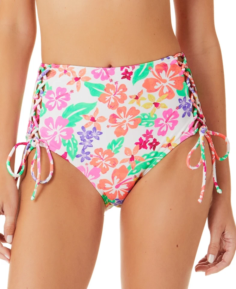 California Waves Junior s Hawaii Sunsets High Waist Bikini Bottoms multi  Large - Image 1 of 2