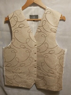 Heirloom mens Gold swirl waistcoat size 40"-56" - Image 1 of 4