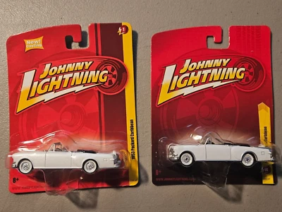JOHNNY LIGHTNING FOREVER 64 1:64 WHITE LIGHTNING 1953 PACKARD CARIBBEAN +REG. - Image 1 of 4