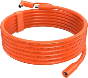 14AWG 8Mm Extension Cable for Solar Generators 10FT 3M, DC7909 Solar Panel Cable - Picture 1 of 12