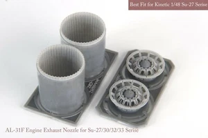 Mk.I MK-MA48096 1/48 Su-27/30/33 Nozzle & After Burner Set (Opened) for Kinetic - Foto 1 di 8