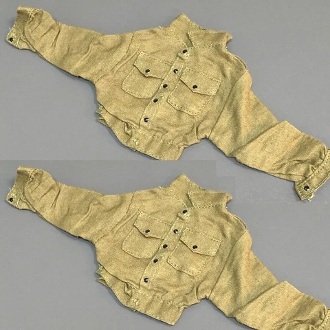 2X 1/6 WWII British Brown Tunic Shirt Uniform For 12" GI Joe Dragon 21st Century Cover