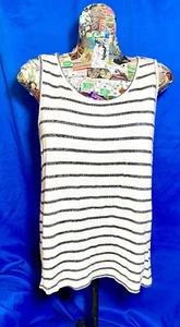 Pink Clover White And Gray Women's M/L Tank Top. Back of Shirt Shown in 1st pic - Imagen 1 de 5