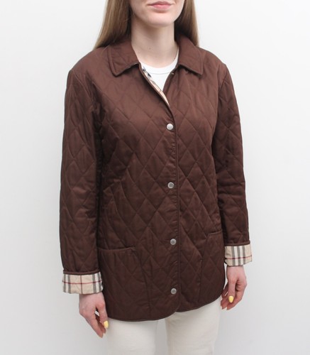 Giacca Trapuntata Donna BURBERRY London Blazer Nova Check S made in ENGLAND