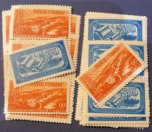 Brazil 1955 Hydroelectric Plant Sc815+816, Mi867+873. MNH 2 stamps - Picture 1 of 1