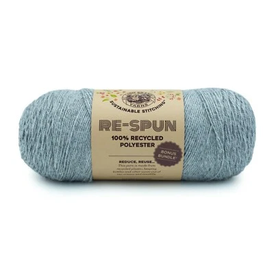 (1 Skein) Lion Brand Yarn 126-149B Re-Spun Bonus Bundle Yarn, Silver - Image 1 of 4