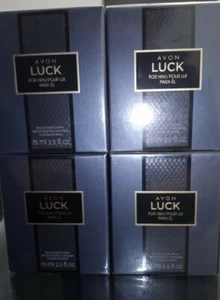 AVON LUCK FOR HIM 75ML NIB LOT OF 4 - Picture 1 of 1