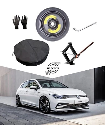 Ersatzrad Notrad Reserverad 17" für VW GOLF 7 8 mit Wagenheber Schlüssel Tasche - Bild 1 von 4