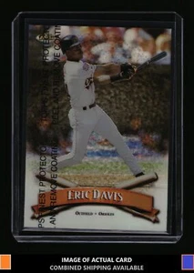 1998 Finest #93 Eric Davis Refractors Baltimore Orioles - Picture 1 of 2
