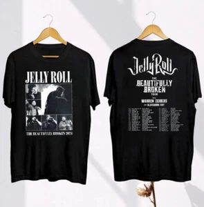 Jelly Roll Tour 2024 T-Shirt, Jelly Roll Fan Gift, Jelly Roll The Beautifully Br - Picture 1 of 8