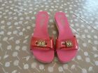 Womens Pink open toe strappy sandals shoes by FLOPP size 4