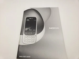 Angielski nowy / stary zapas Nokia 6303 Classic Telefon komórkowy Instrukcja obsługi 3UKPOST - Zdjęcie 1 z 5