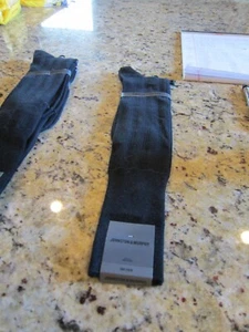 Calcetines de vestir Johnston & Murphy sobre la pantorrilla para hombre talla 10-13 color negro - Imagen 1 de 3