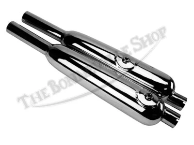 Juego de silenciador/silenciador trofeo Triumph 500 650 TR6C T100C (2) 1967-68 PN# 70-6... Foto 1 de 4