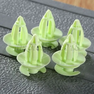 50pcs Plastic Interior Door Trim Panel Rivet Retainer Fastener Clips 9mm For - Picture 1 of 11
