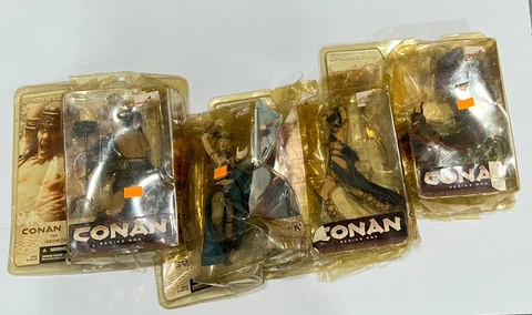 CONAN the Indomitable, Bélit , Svaoun, Fire Dragon MCFARLANE  -CRUSHED PACKAGE Cover