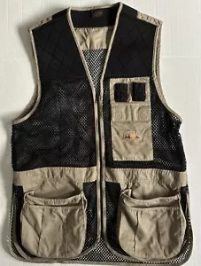 FIELDLINE Vest Men's M/L 38-44 SKEET Shooting Tan Black MESH Outdoor Hunting - Picture 1 of 13