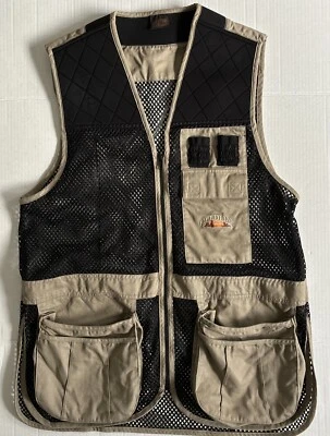FIELDLINE Vest Men's M/L 38-44 SKEET Shooting Tan Black MESH Outdoor Hunting - Image 1 of 4