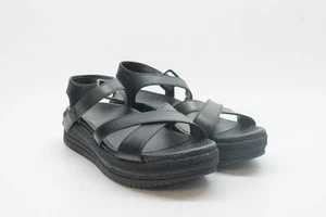 Vionic Women's Mar Ankle Strap Black Leather Heeled Sandals FS 8.5M - Picture 1 of 5