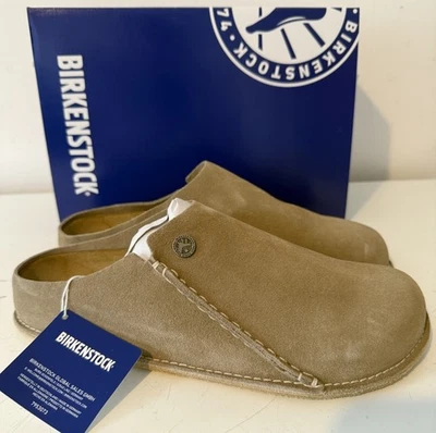 Birkenstock Zermatt Premium Suede Taupe Hausschuhe Clogs LEA Sole Gr. 42 Schmal - Bild 1 von 4
