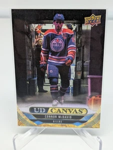 2024-25 Upper Deck Serie 1 #C-29 Connon McDavid UD Lienzo Edmonton Engrasadores - Imagen 1 de 2